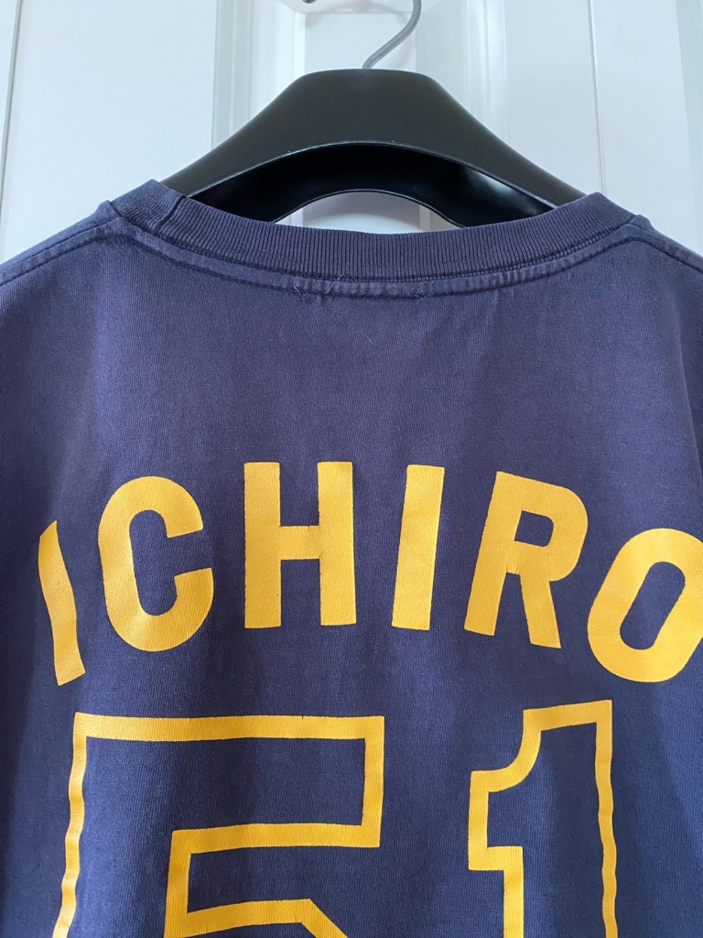 Ichiro #51 ORIX Buffaloes Japan Baseball T-Shirt Mens L Navy Blue Vintage Style - Picture 11 of 14